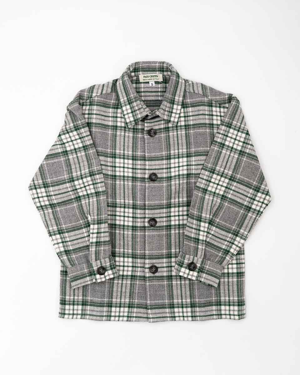 Kinder Hemd Wolle Tartan - Paio Crippa – Bild 2