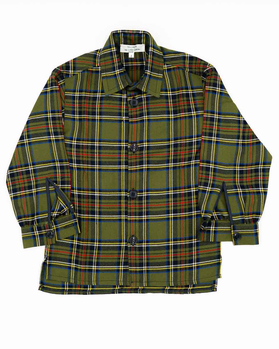 Kinder Hemd Wolle Tartan - Paio Crippa – Bild 3