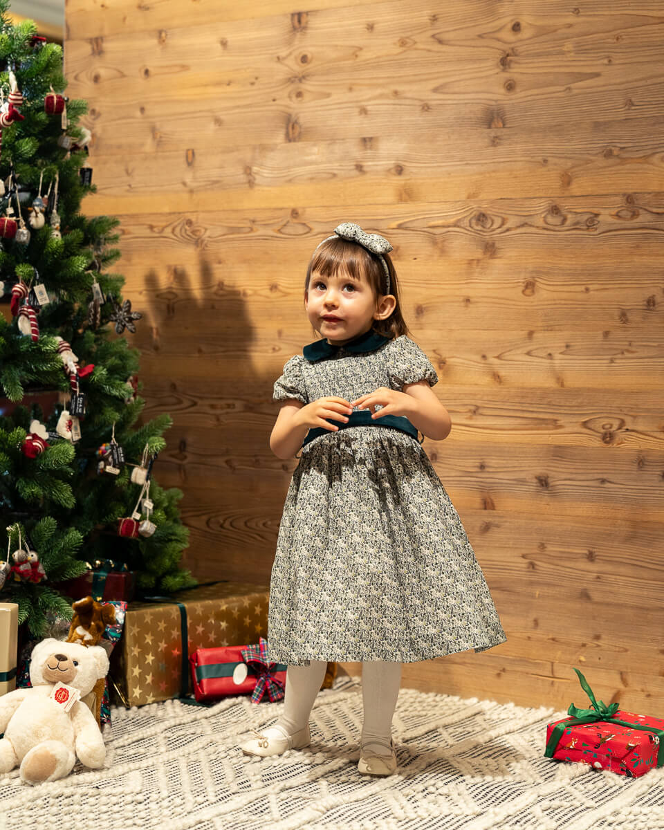 Kinder Kleid Blumen kurzarm - Paio Crippa