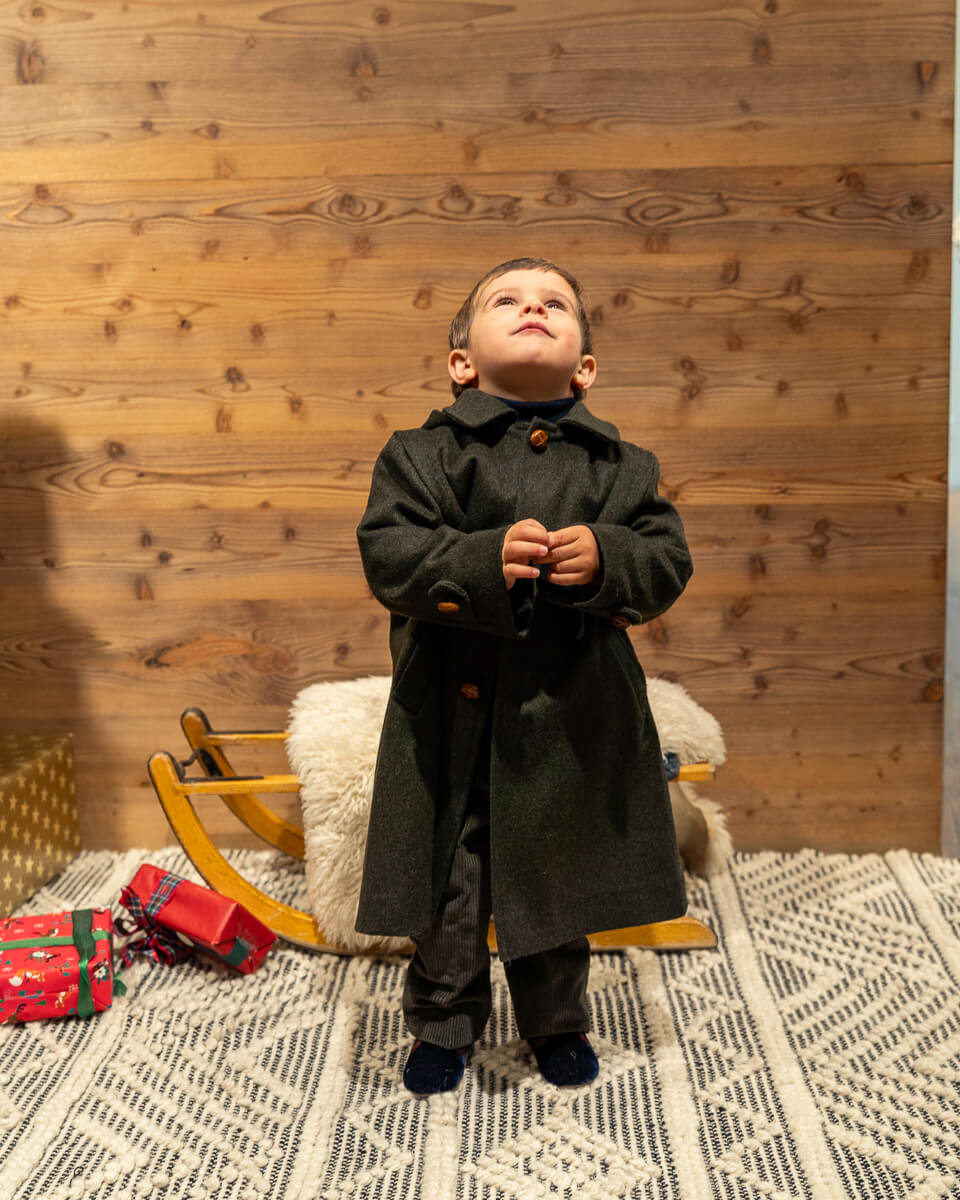 Kinder Mantel in Loden - Paio Crippa